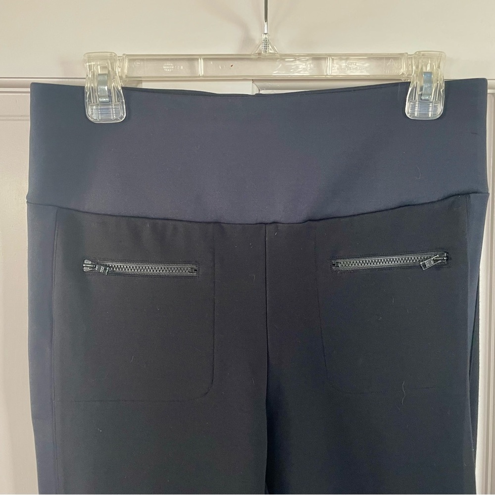 CAbi Black Women's Ponte Pants with Tuxedo Stripe - Picture 4 of 6